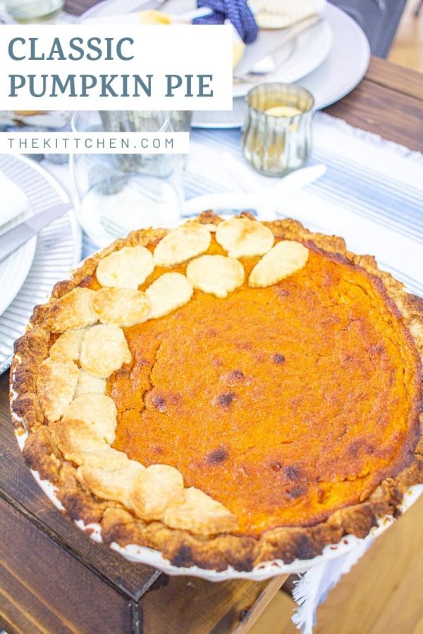 This Classic Pumpkin Pie has a light airy pumpkin filling, it's irresistible.