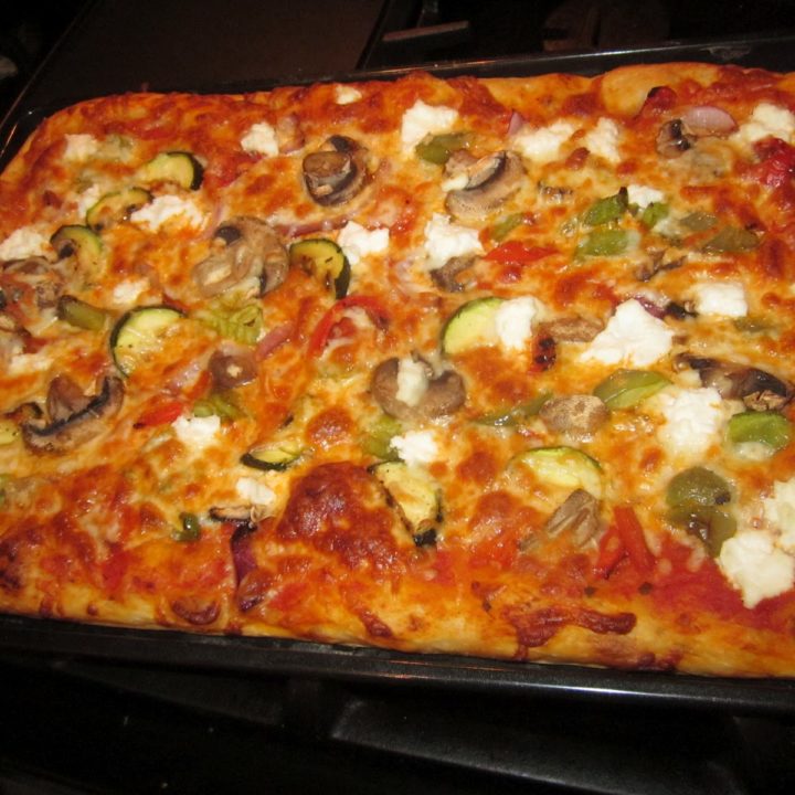 Pizza with Grilled Vegetables