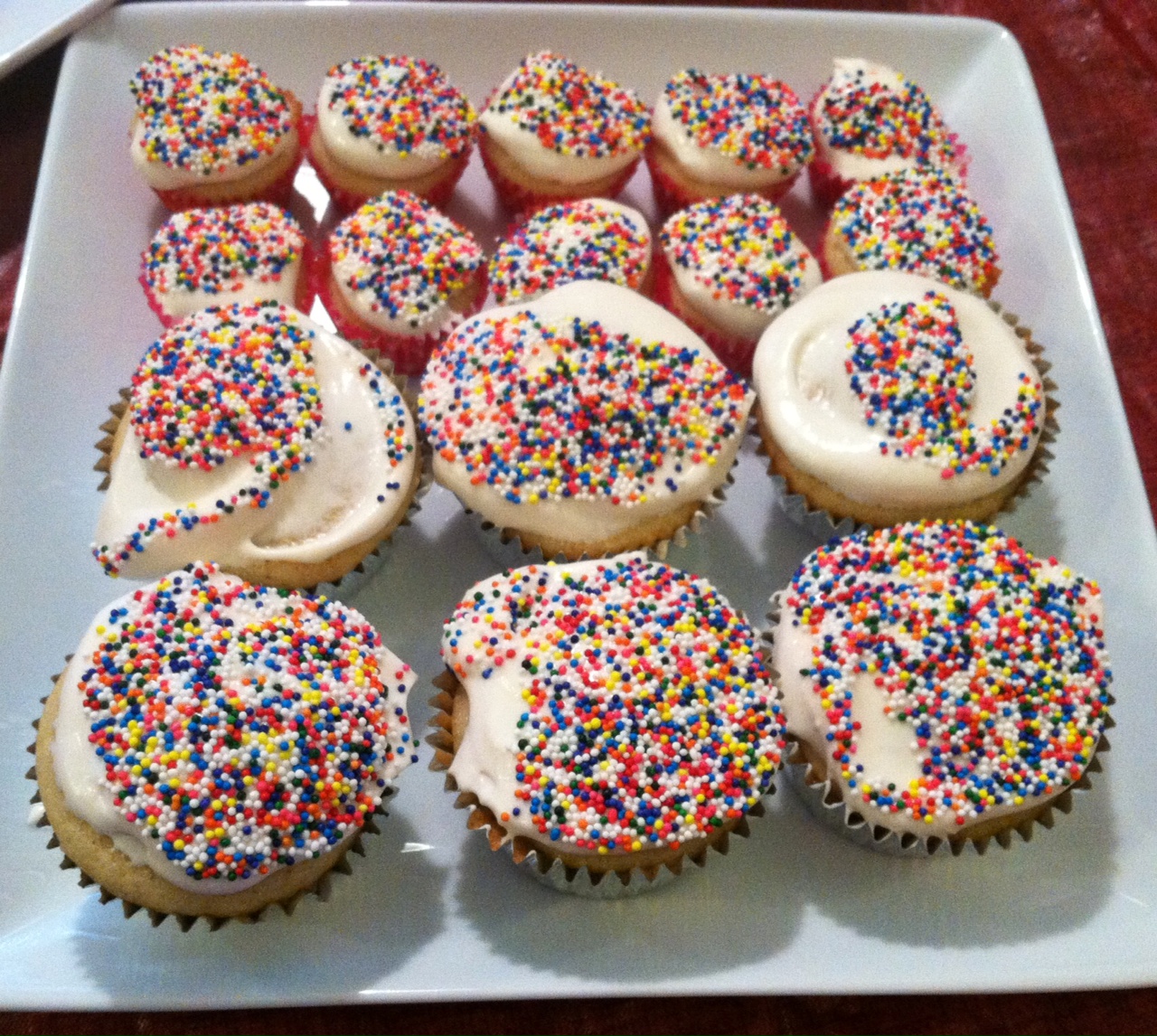 Vanilla Cupcakes with Whipped Frosting