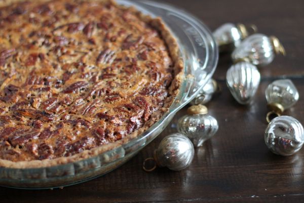 Pecan Pie with a Shortbread Crust - via The Kittchen
