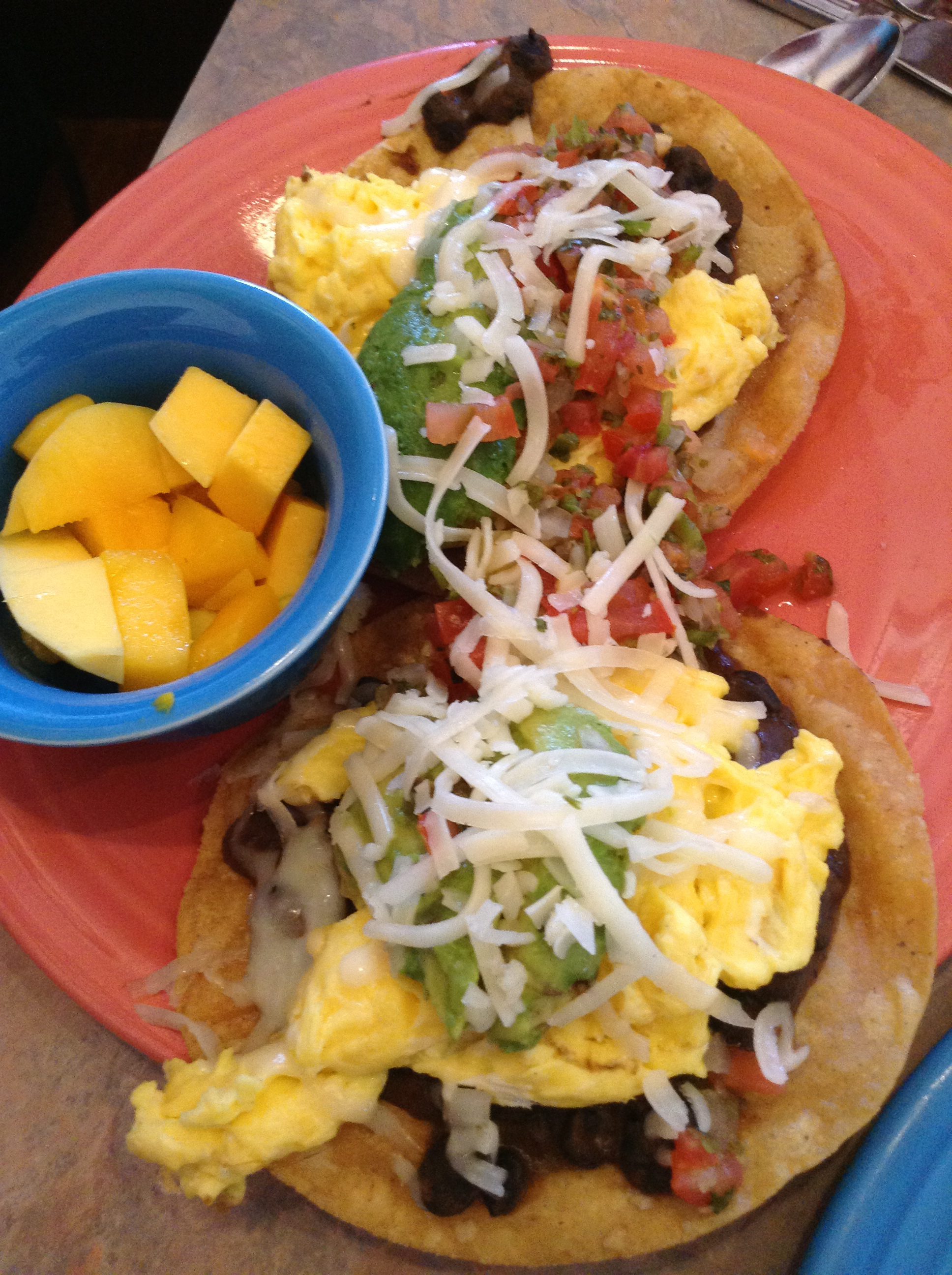 The Yucatan Tostada from Crest Cafe in San Diego