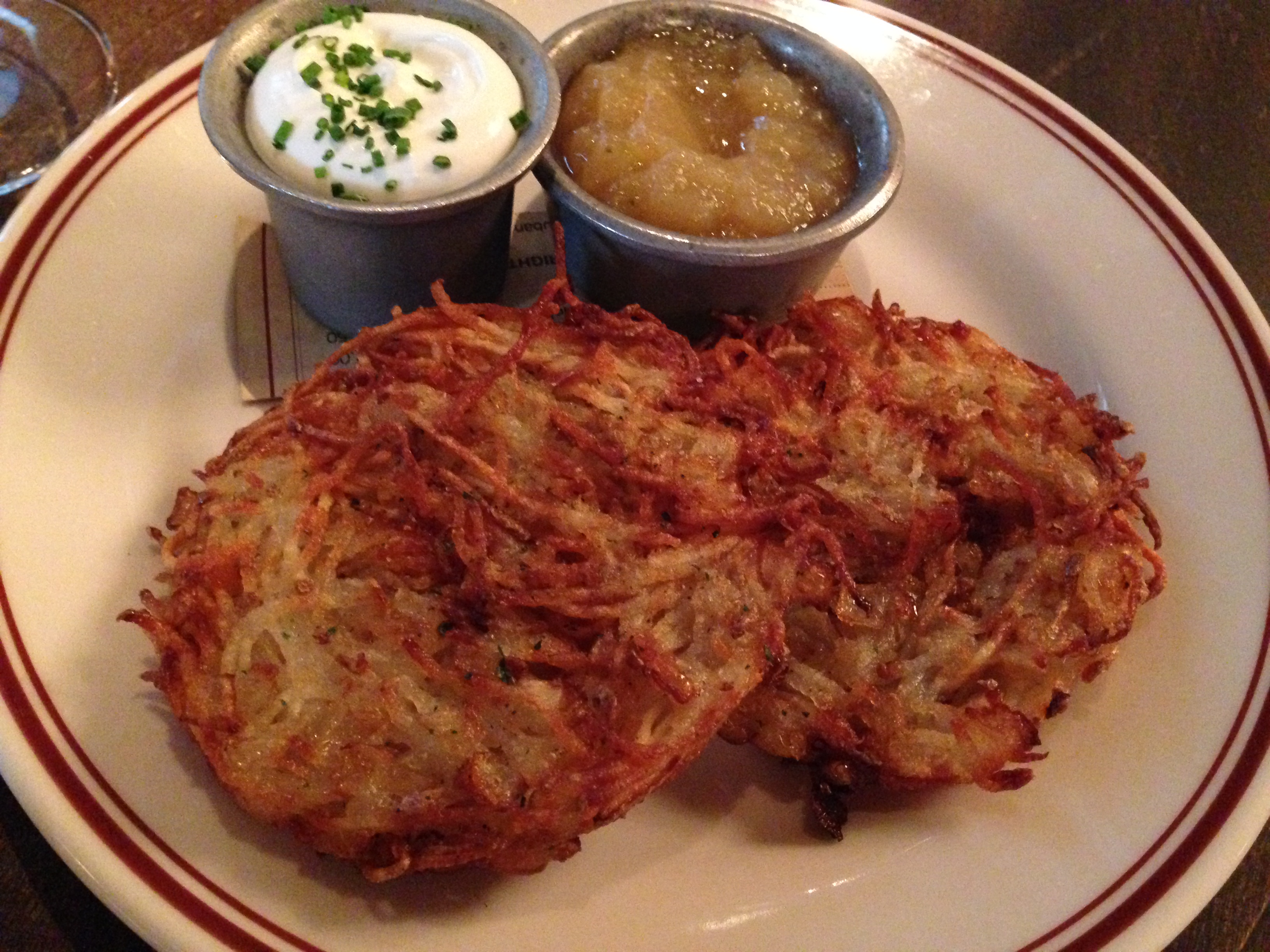 Dillman's potato pancakes