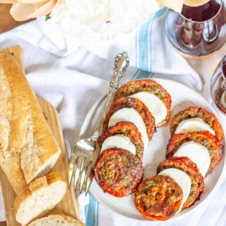Roasted Tomato Caprese Salad