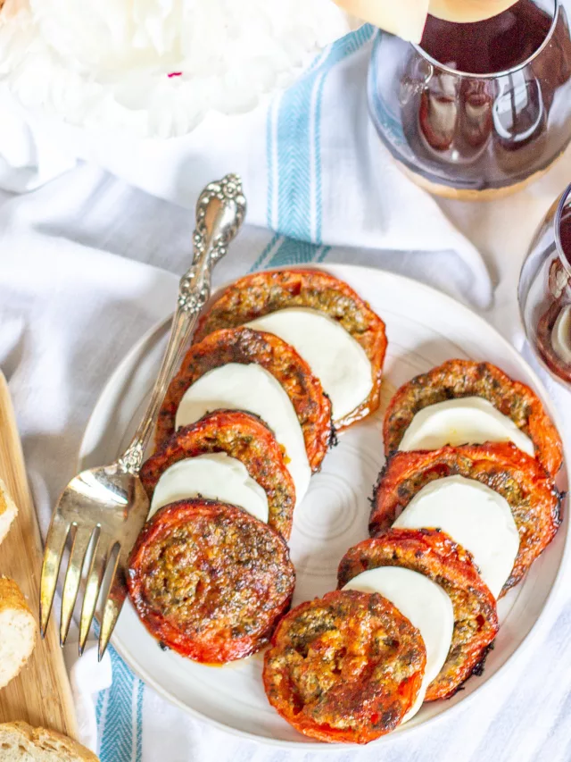 Roasted Tomato Caprese Salad Story