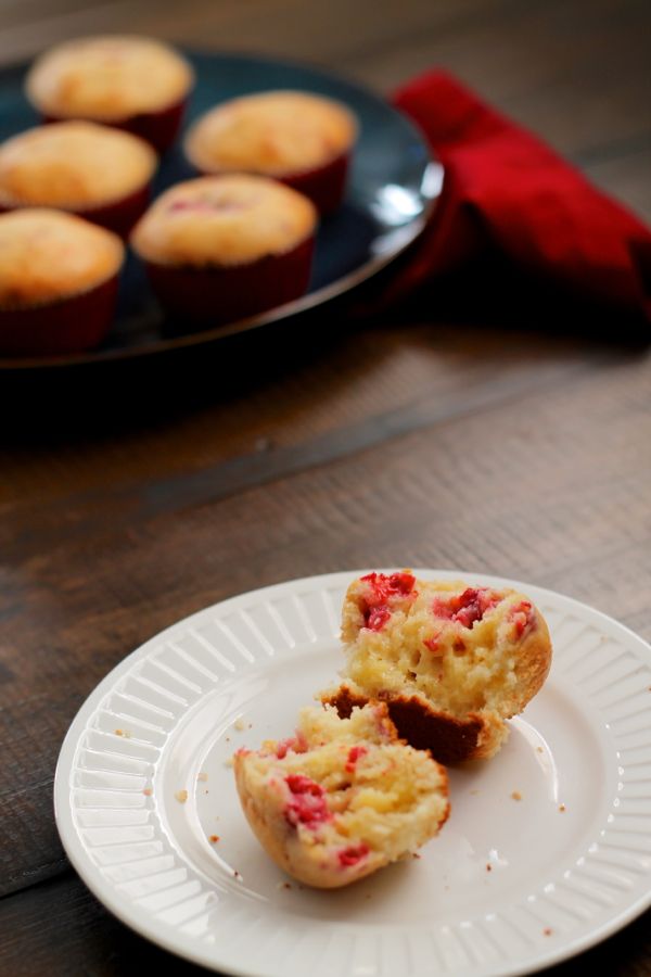 Raspberry Lemon Curd Muffins