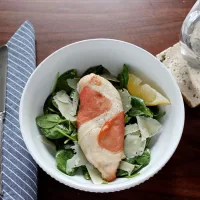 Prosciutto Wrapped Chicken with Spinach Salad