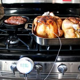 Lemon Garlic Roast Chicken with iDevices