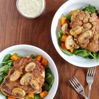 Walnut Crusted Chicken with a Creamy Mustard Sauce