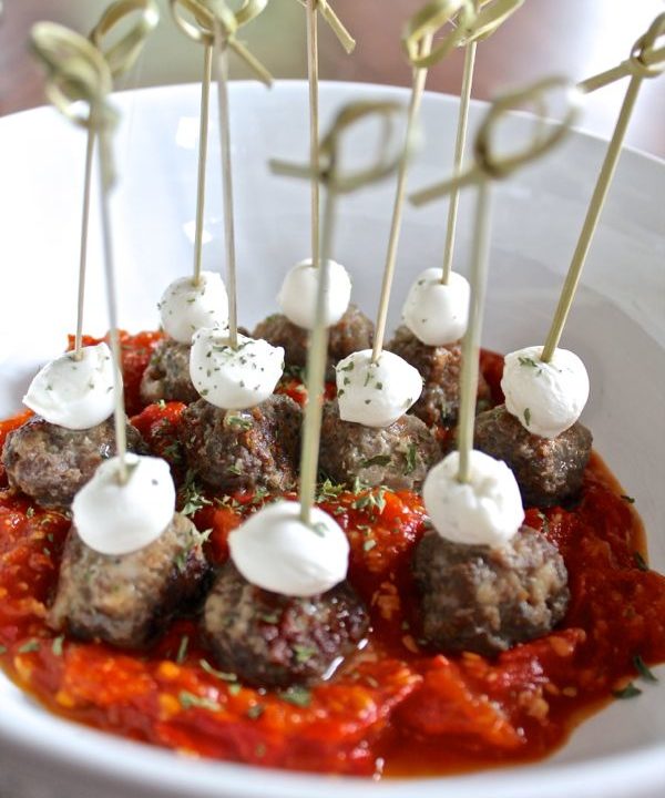 Meatballs on a Stick (Invented by my husband)