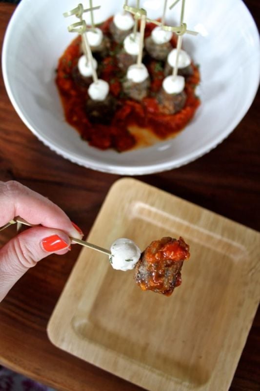 Meatballs on a Stick (Invented by my husband) thekittchen