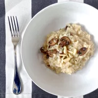 Mushroom, Manchego, and Almond Risotto