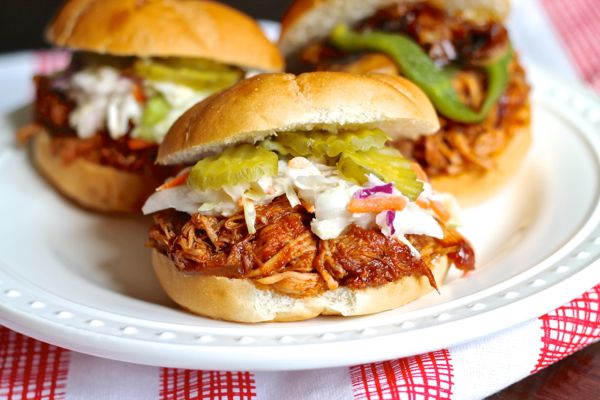 BBQ Pulled Pork Sandwiches - made in a slow cooker | via thekittchen.com