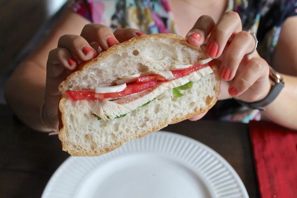 Pan Bagnat, a simple recipe for a giant sandwich to slice and share - via The Kittchen