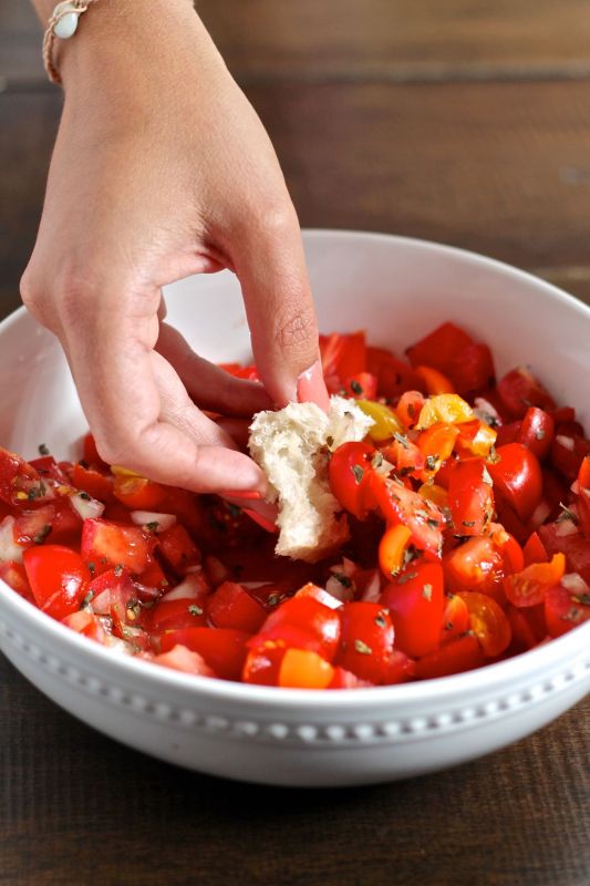 Fresh Tomato Dip Recipe via The Kittchen