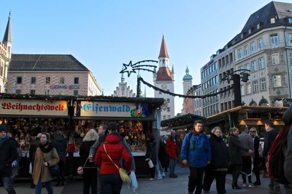 Munich Christmas Market and Town Hall