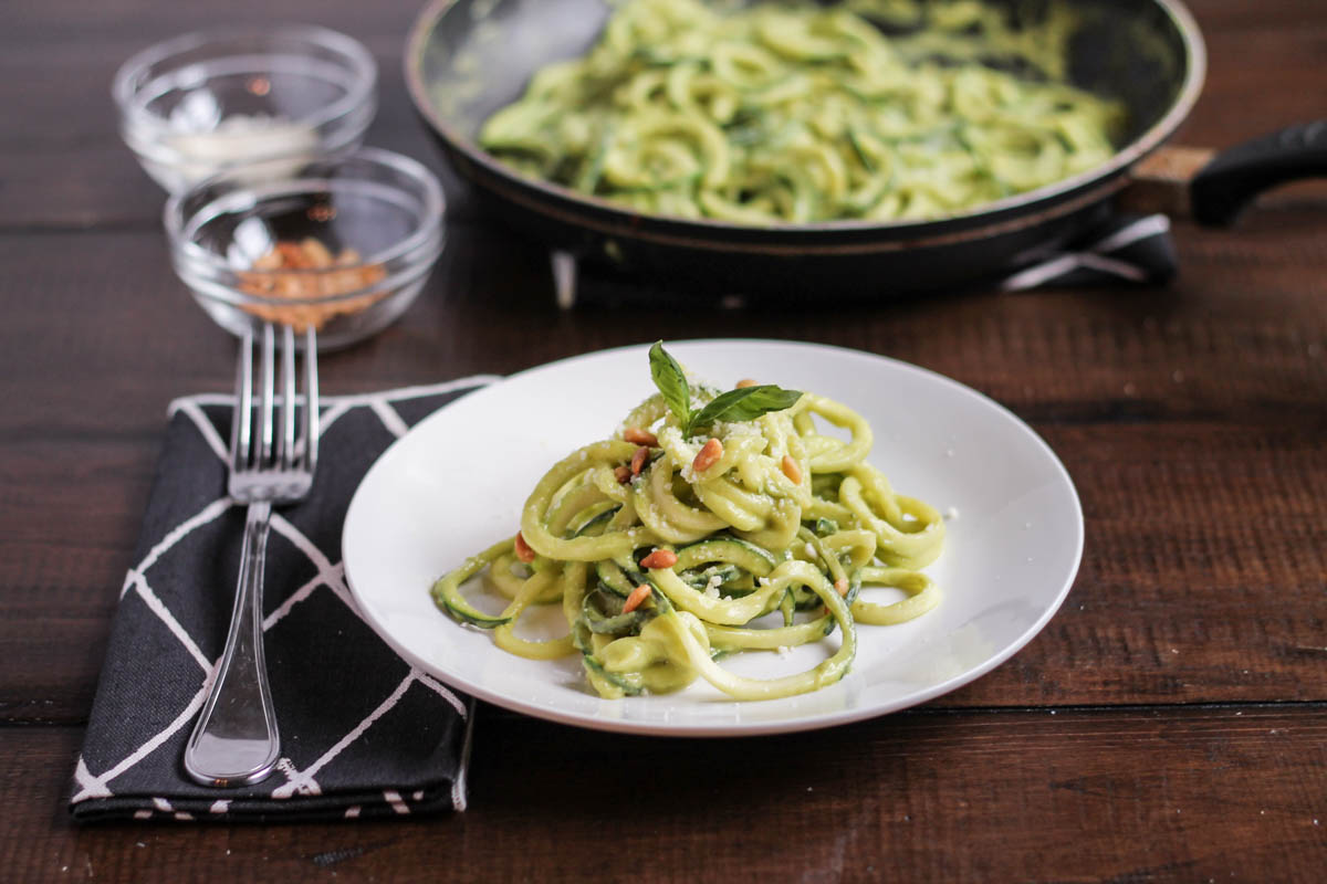 Zoodles with a Creamy Avocado Sauce - thekittchen