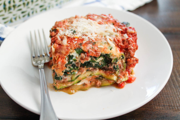 Zucchini Lasagna with a Beefy Bolognese Sauce via The Kittchen
