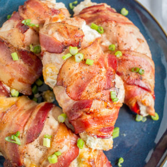 The Best Bacon Wrapped Jalapeno Popper Chicken Recipe - via thekittchen