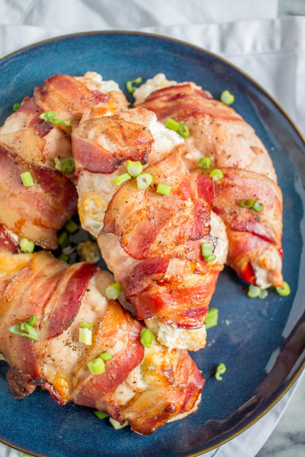 The Best Bacon Wrapped Jalapeno Popper Chicken Recipe - via thekittchen