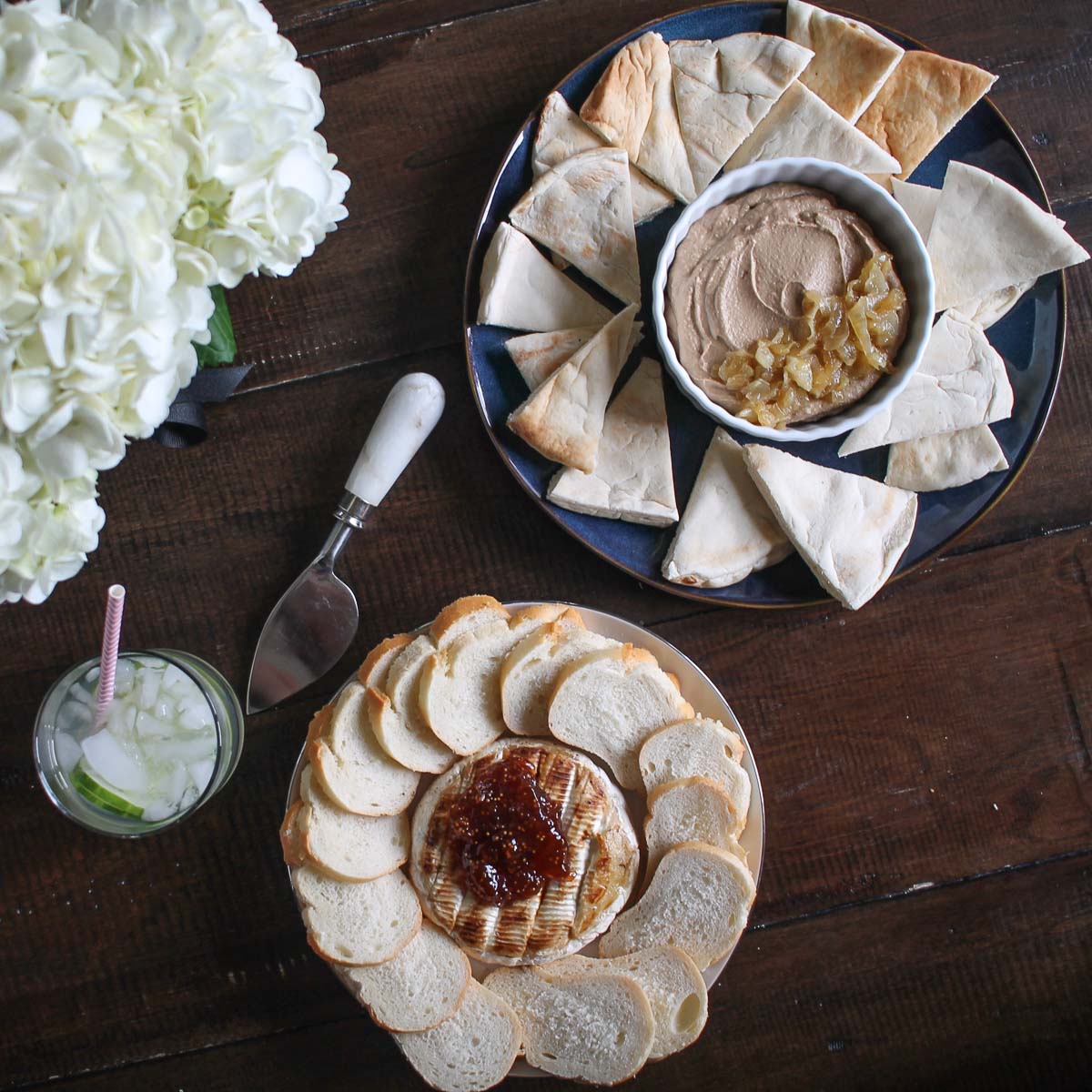 Caramelized Onion and Balsamic Vinegar Hummus thekittchen
