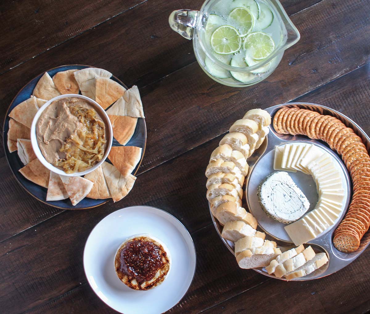 Caramelized Onion and Balsamic Vinegar Hummus thekittchen