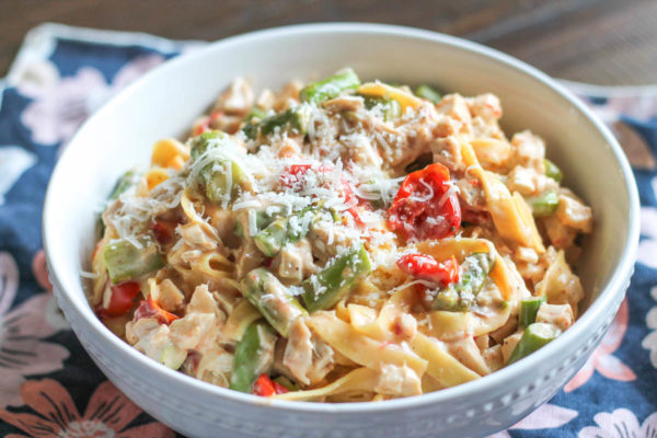 Roasted Vegetable and Chicken Pasta-3