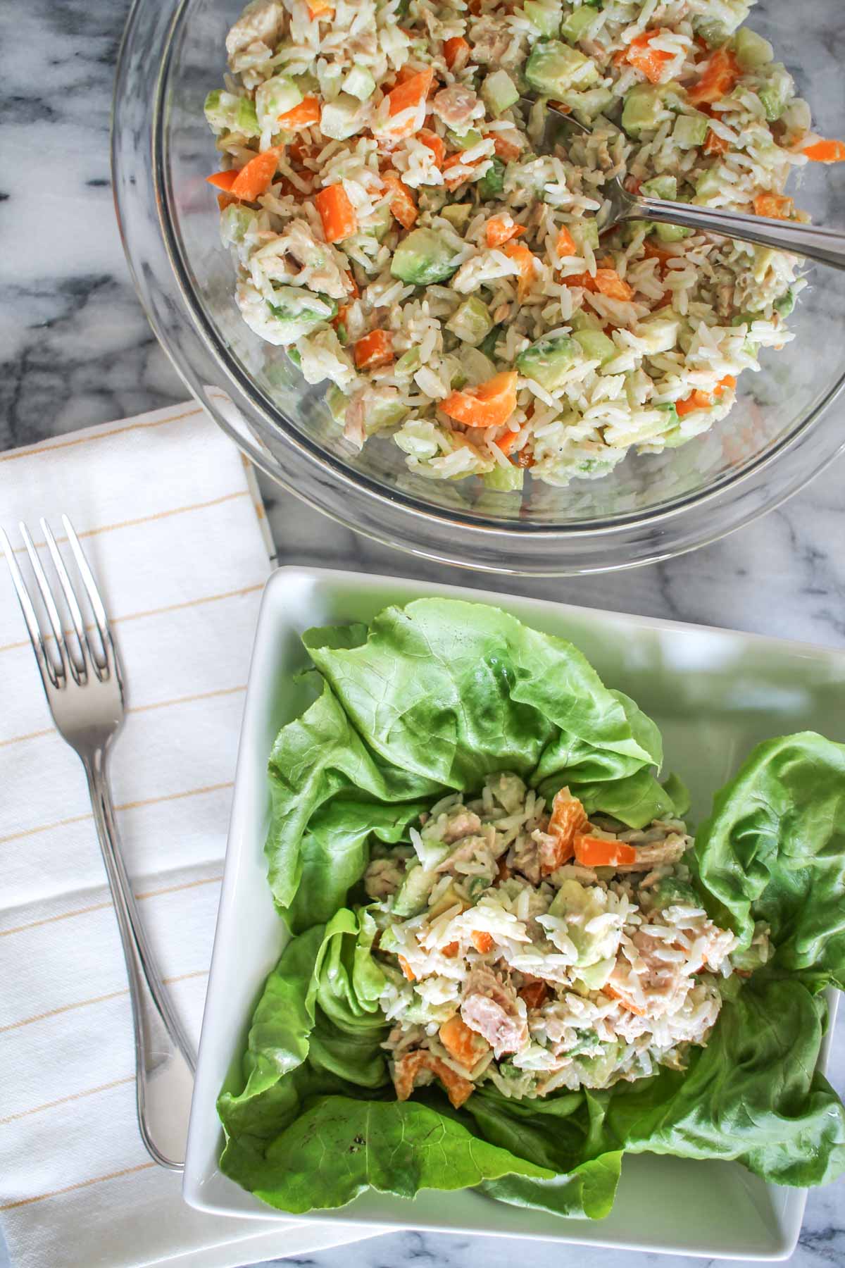 Salmon, Avocado, and Rice Salad thekittchen