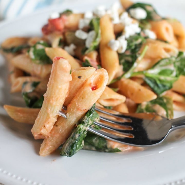 Easy Goat Cheese and Vegetable Pasta with O Organics®