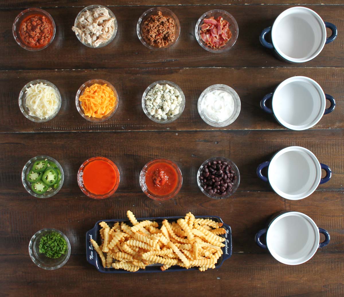 French Fry Bar with NFL Homegating - Miller Tatifechand