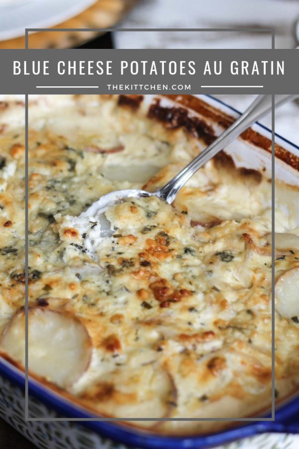 Blue Cheese Potatoes Au Gratin | This Blue Cheese Potatoes Au Gratin is amazing enough to deserve a spot on your table on #Thanksgiving.