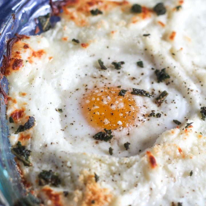 Eggs Baked in Mashed Potatoes