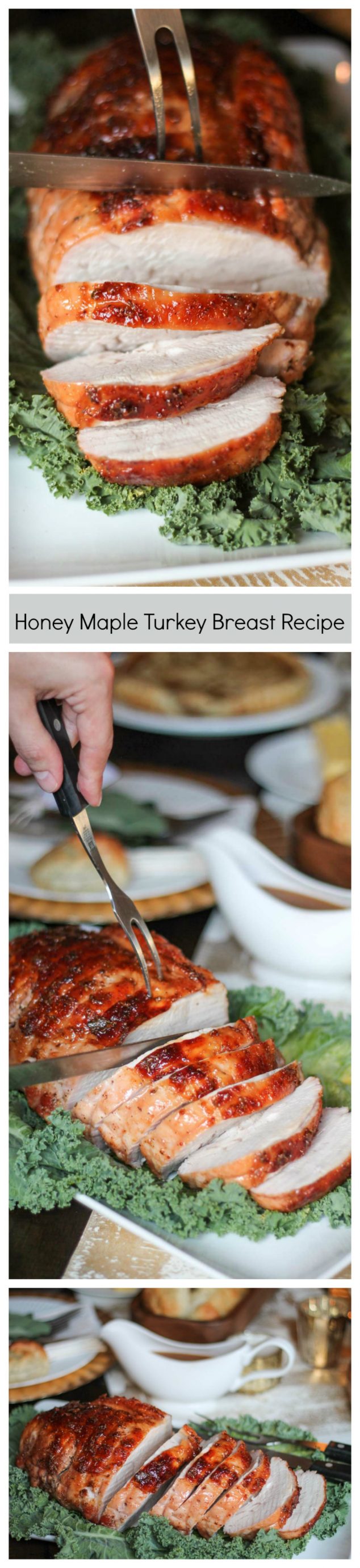The easiest way to prepare turkey on Thanksgiving day! This delicious foolproof Honey Maple Turkey Breast recipe will be the star of the show on Thanksgiving.