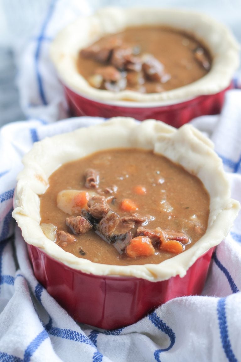 Steak and Guinness Pies with a Blue Cheese Crust thekittchen