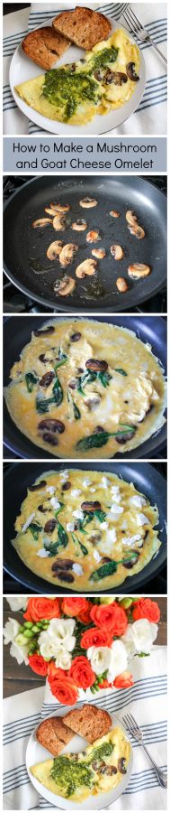 Mushroom and Goat Cheese Omelet - thekittchen