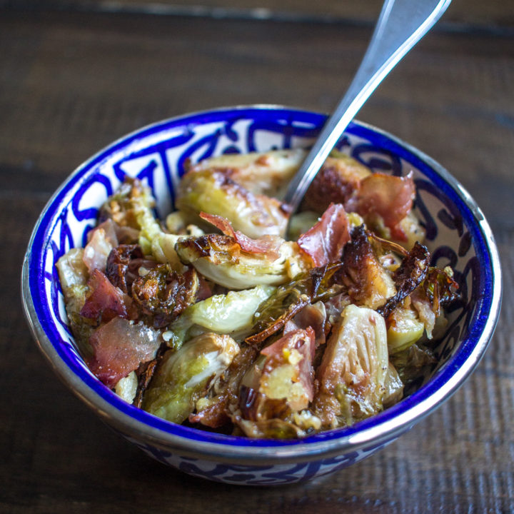 Parmesan Prosciutto Brussels Sprouts