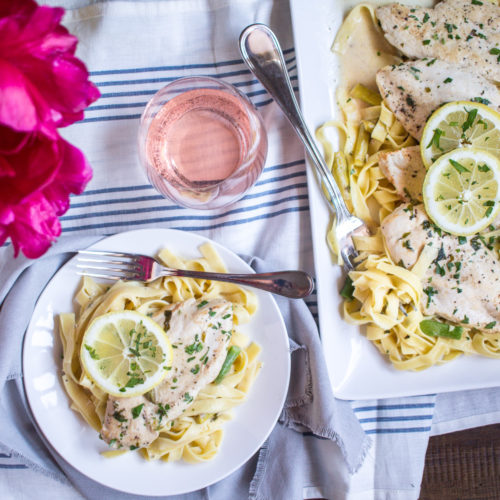 30 minute Lemon Chicken Pasta Skillet - thekittchen