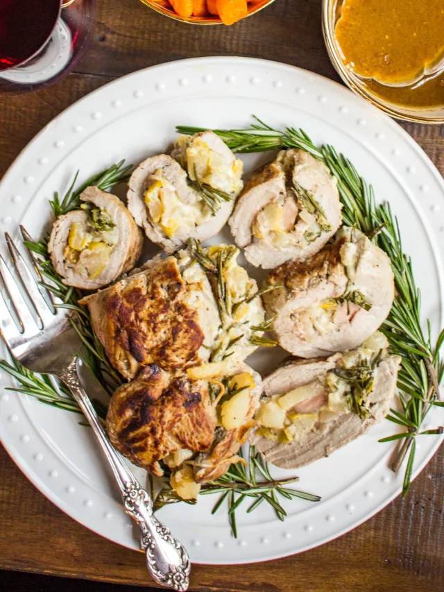 Pear and Blue Cheese Stuffed Pork Tenderloin Story