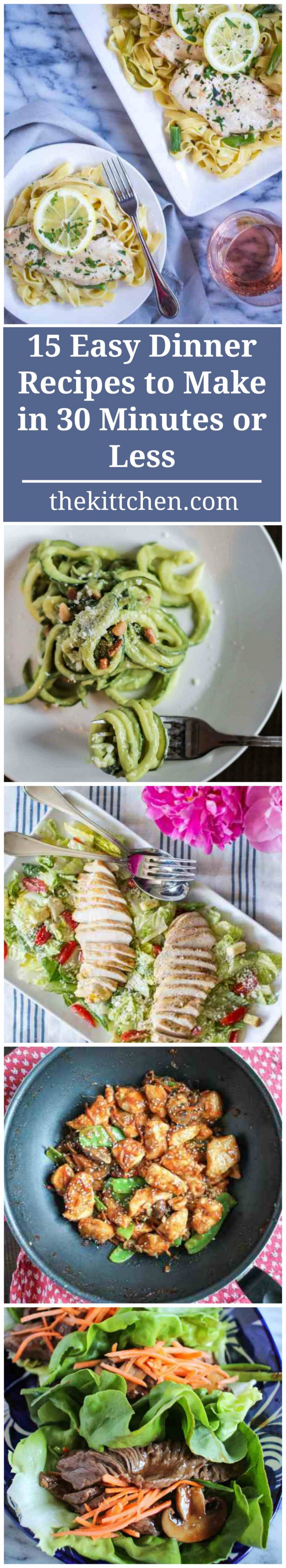 15 Quick Dinner Recipes (30 minute recipes) - thekittchen