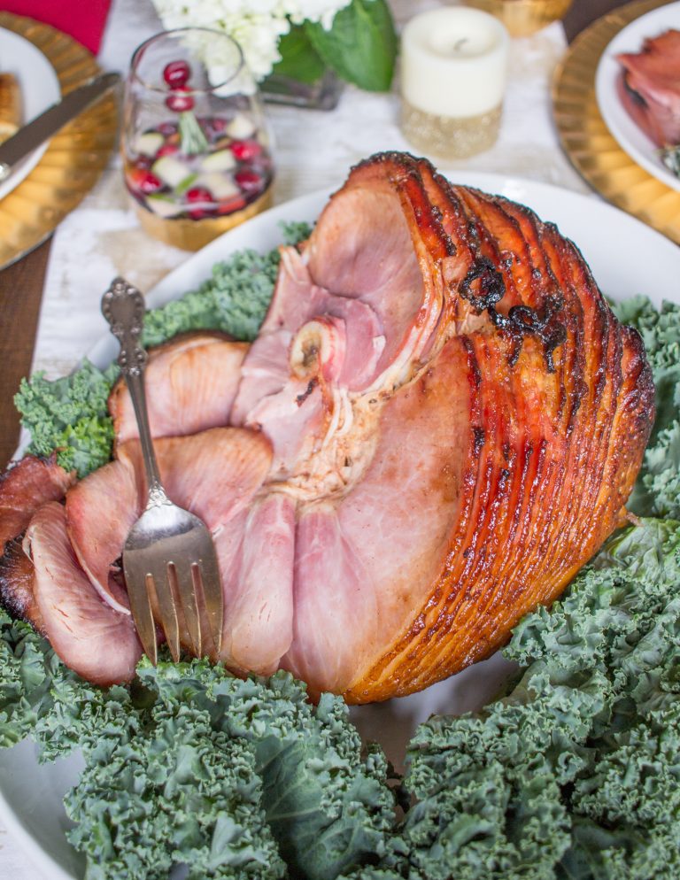 Easy Honey Maple Glazed Ham - A Holiday Meal for a Crowd