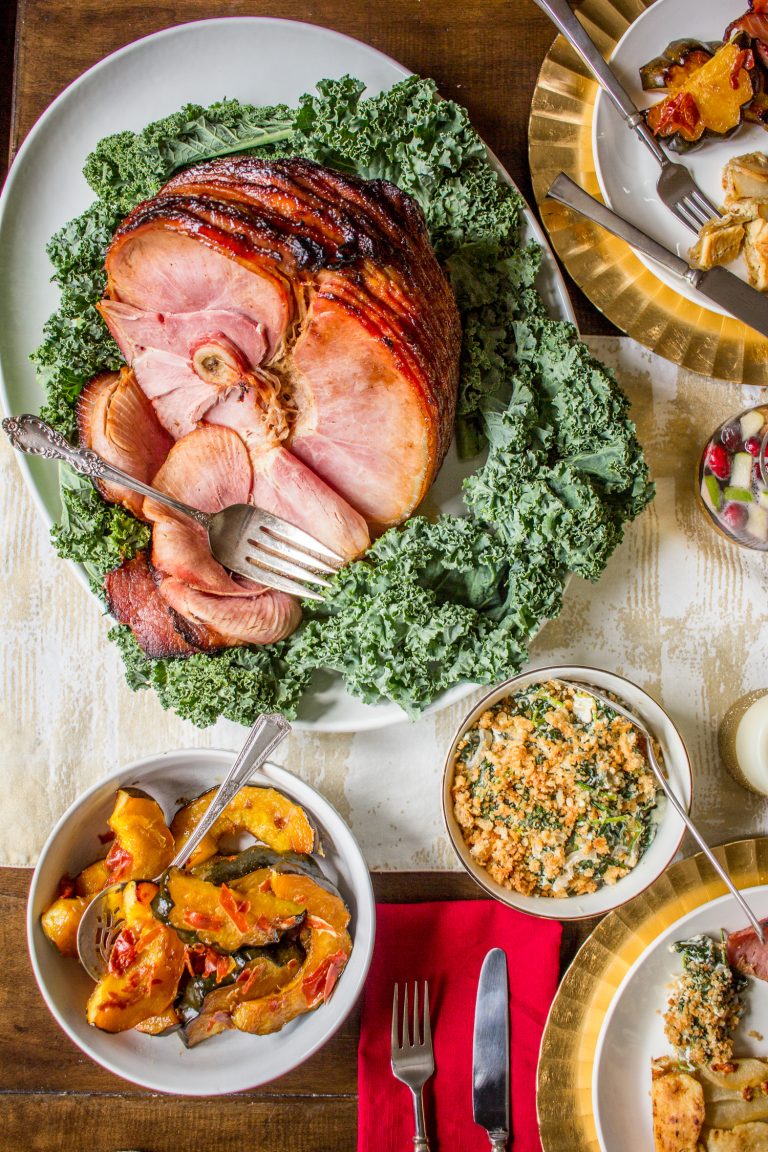 Easy Honey Maple Glazed Ham - A Holiday Meal for a Crowd