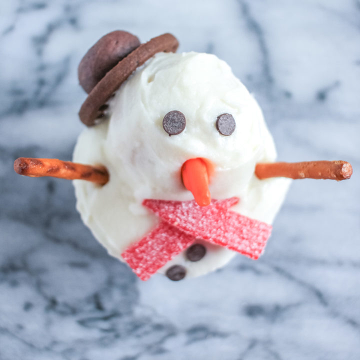 Snowmen Cupcakes