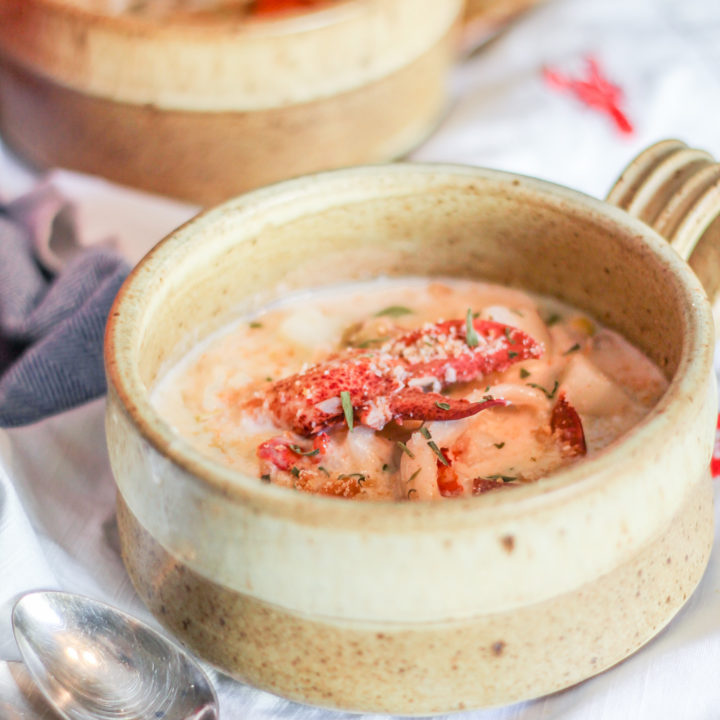 Lobster Corn Chowder with Sherry