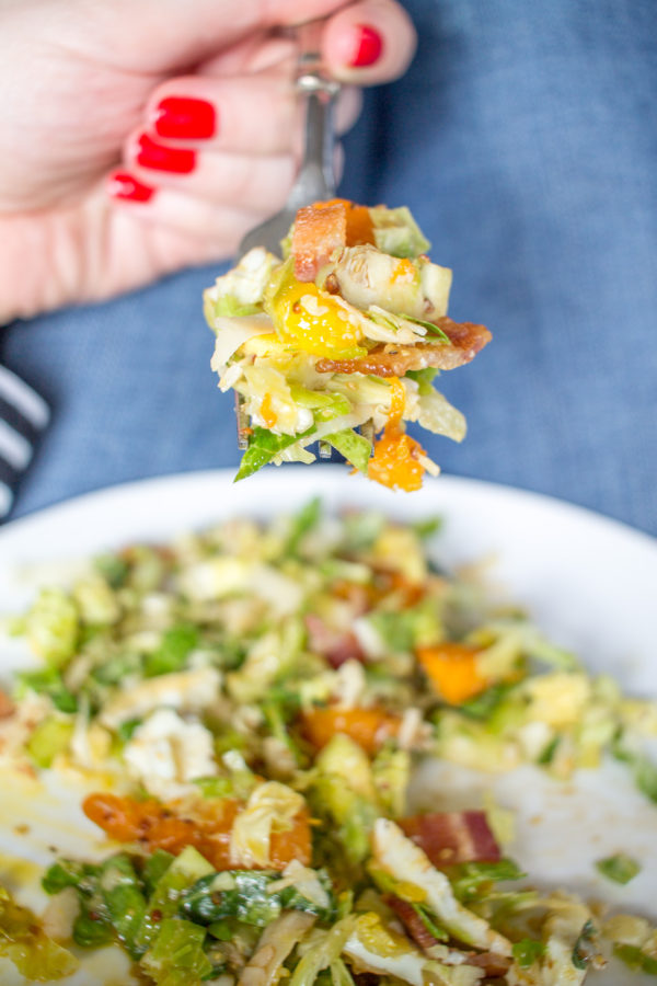 Easy Butternut Squash and Brussels Sprout Salad