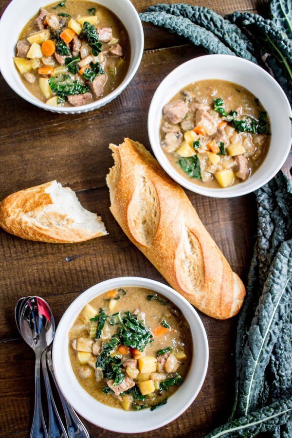 Best Winter Soup Recipes: Caramelized Onion and Kale Beef Stew