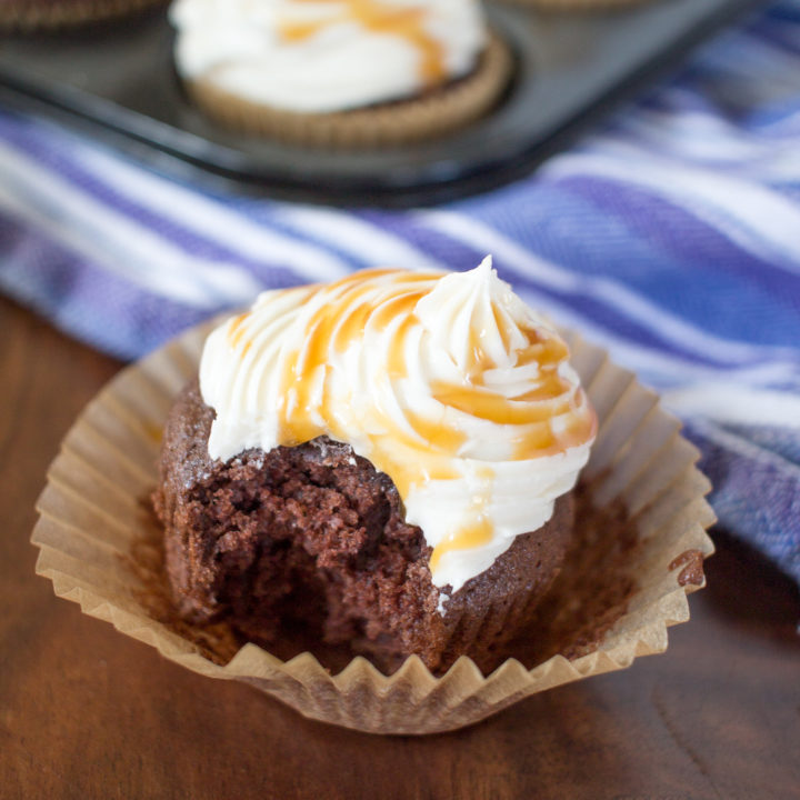 These Bailey’s and Chocolate Cupcakes with Whiskey Frosting are a delicious and boozy way to celebrate St. Patrick’s Day.