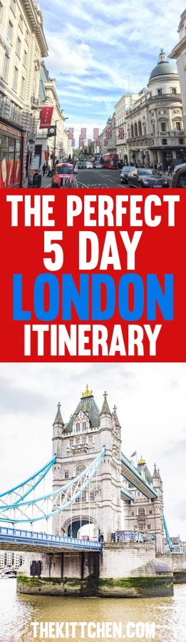 london trip planner 5 days