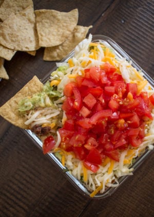 7 Layer Taco Dip A 5 Minute No Cook Recipe 7 Layer Taco Dip A 5 Minute No Cook Recipe