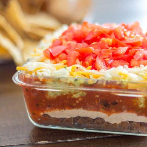 7 Layer Taco Dip - A 5 Minute No-Cook Recipe to Serve at Your Next Party