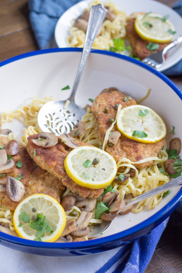 Chicken Piccata with mushrooms - a simple recipe!