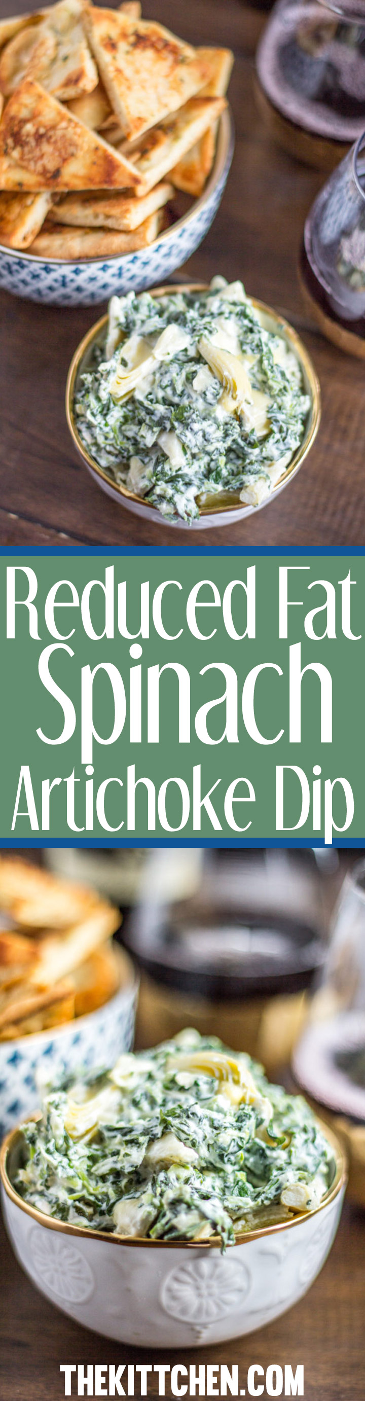 A healthy twist on a classic recipe, this Reduced Fat Spinach Artichoke Dip is irresistibly delicious. The best part is that you can prepare this easy appetizer in less than 10 minutes.
